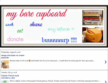 Tablet Screenshot of mybarecupboard.com
